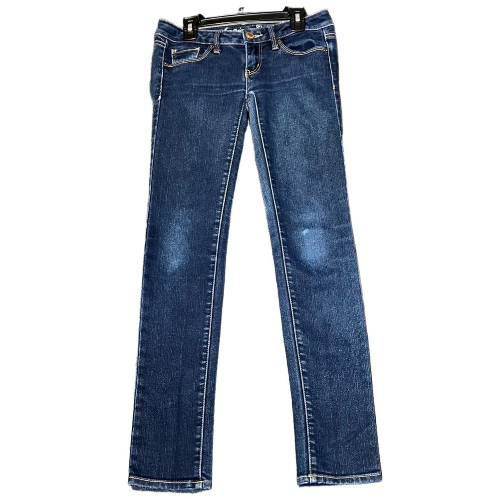 American Eagle Womens Size 2 Short Jeans Blue Dark Wash Skinny Fit Casual Denim - Picture 2 of 16